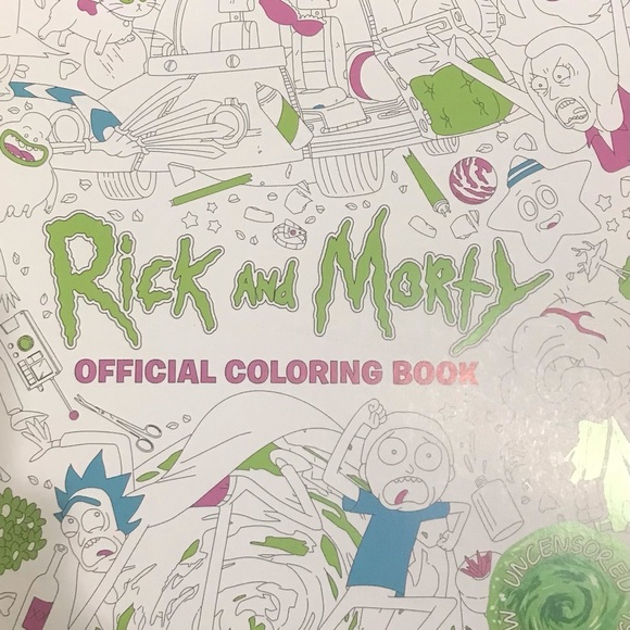 Art | Rick And Morty Adult Coloring Book | Poshmark